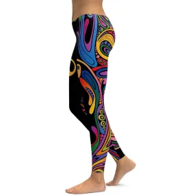 Colorful Swirl Leggings