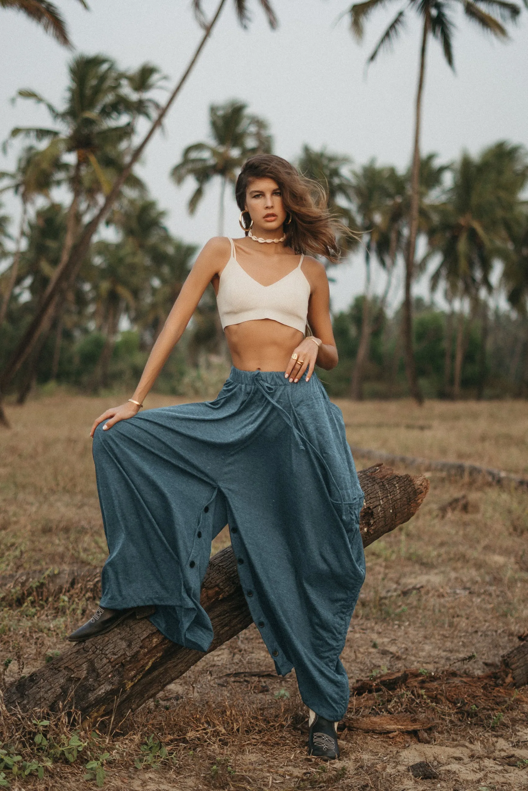 Convertible Maxi Skirt Palazzo Pants Ocean