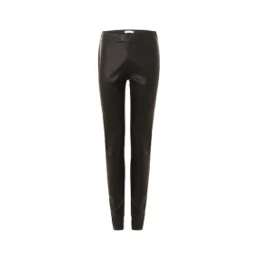 Coster Copenhagen Leather Stretch Leggings - Mynthe Black B3507