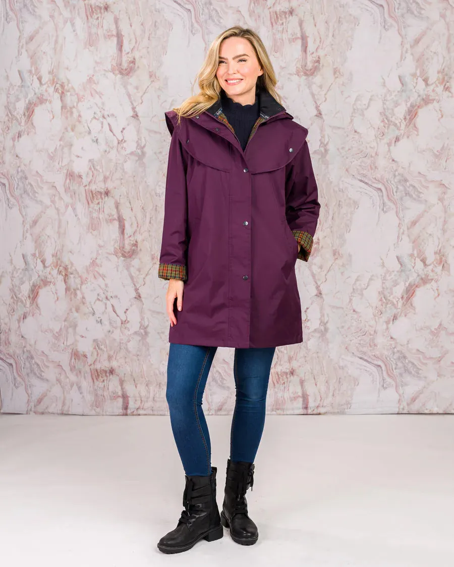 Cotswold Ladies Waterproof Coat - Blackberry