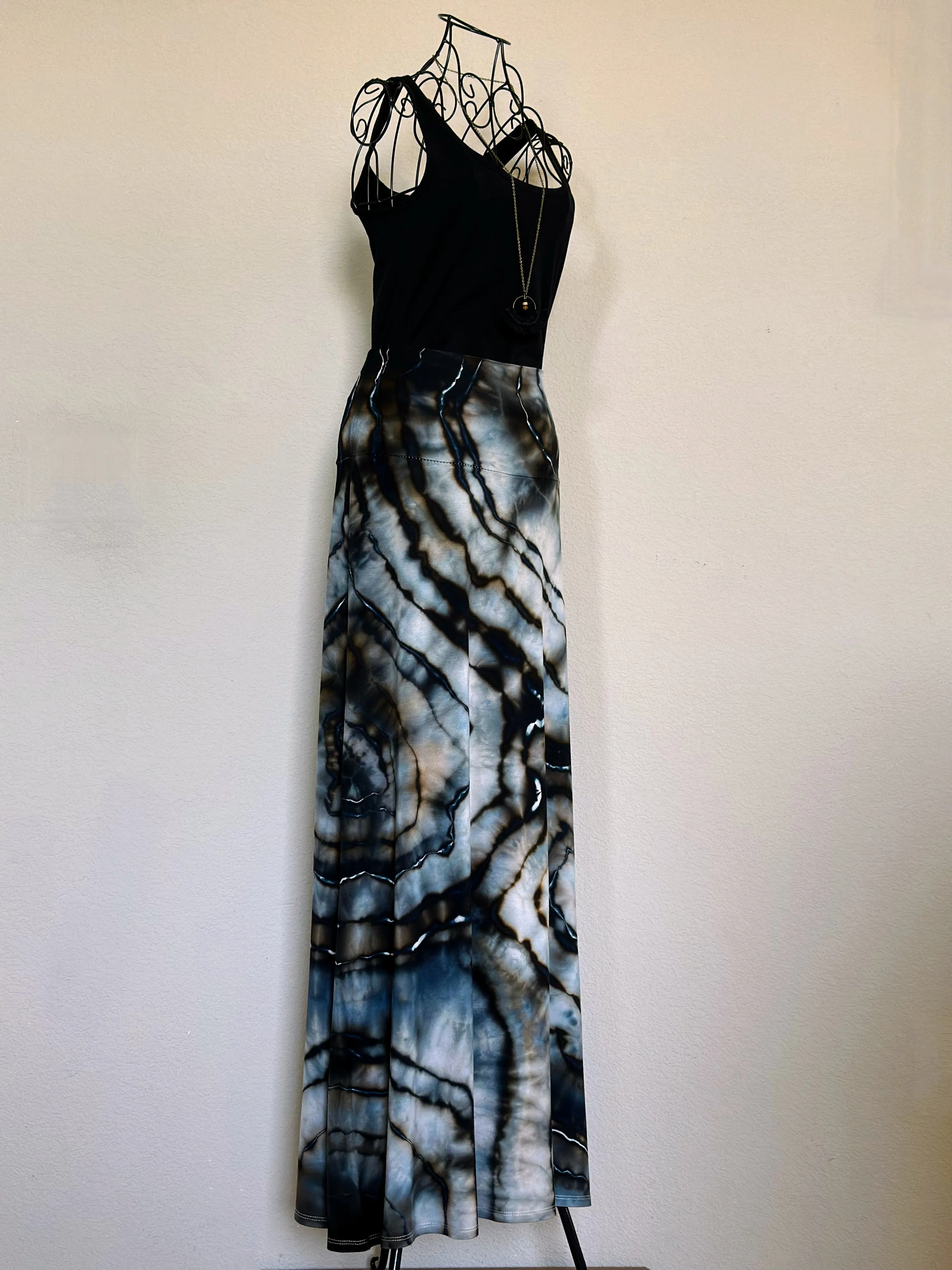 Custom Geode Maxi Skirt and Ice Dyed Shorts for Alyssa