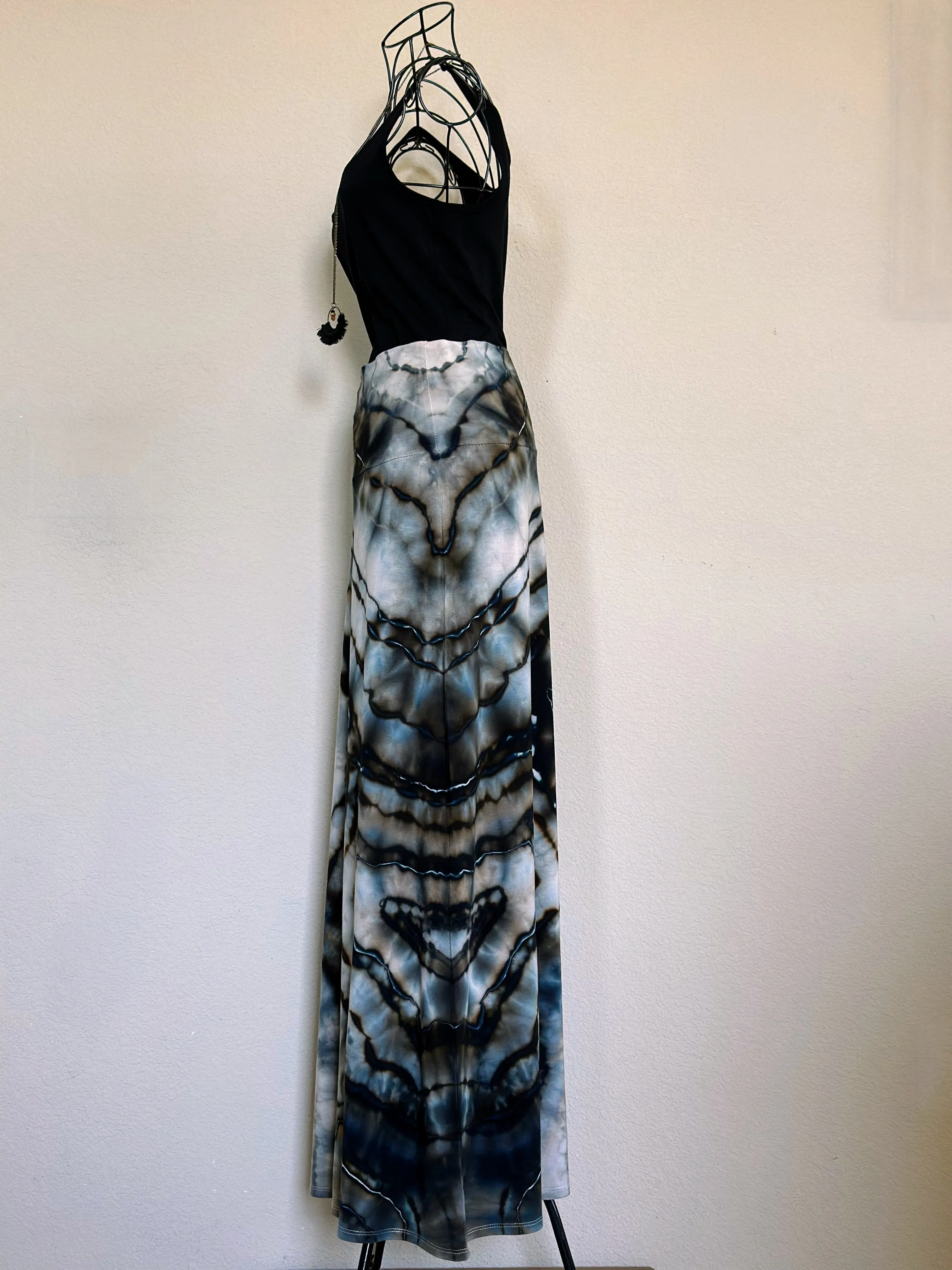 Custom Geode Maxi Skirt and Ice Dyed Shorts for Alyssa