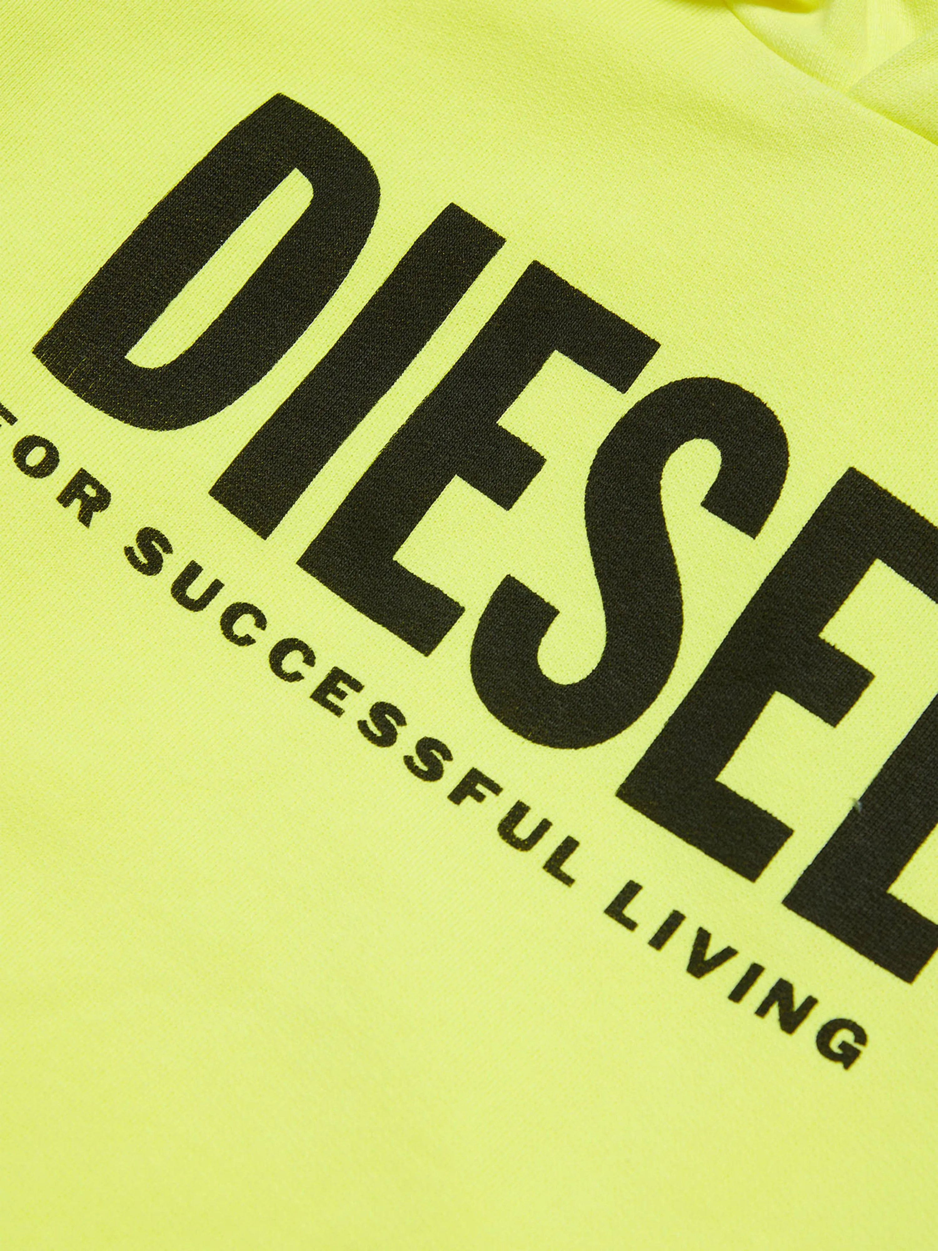 Diesel Kids Logo Hoodie in Yellow