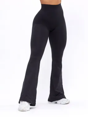 Dream Heather Flare Legging - Onyx Black Heather