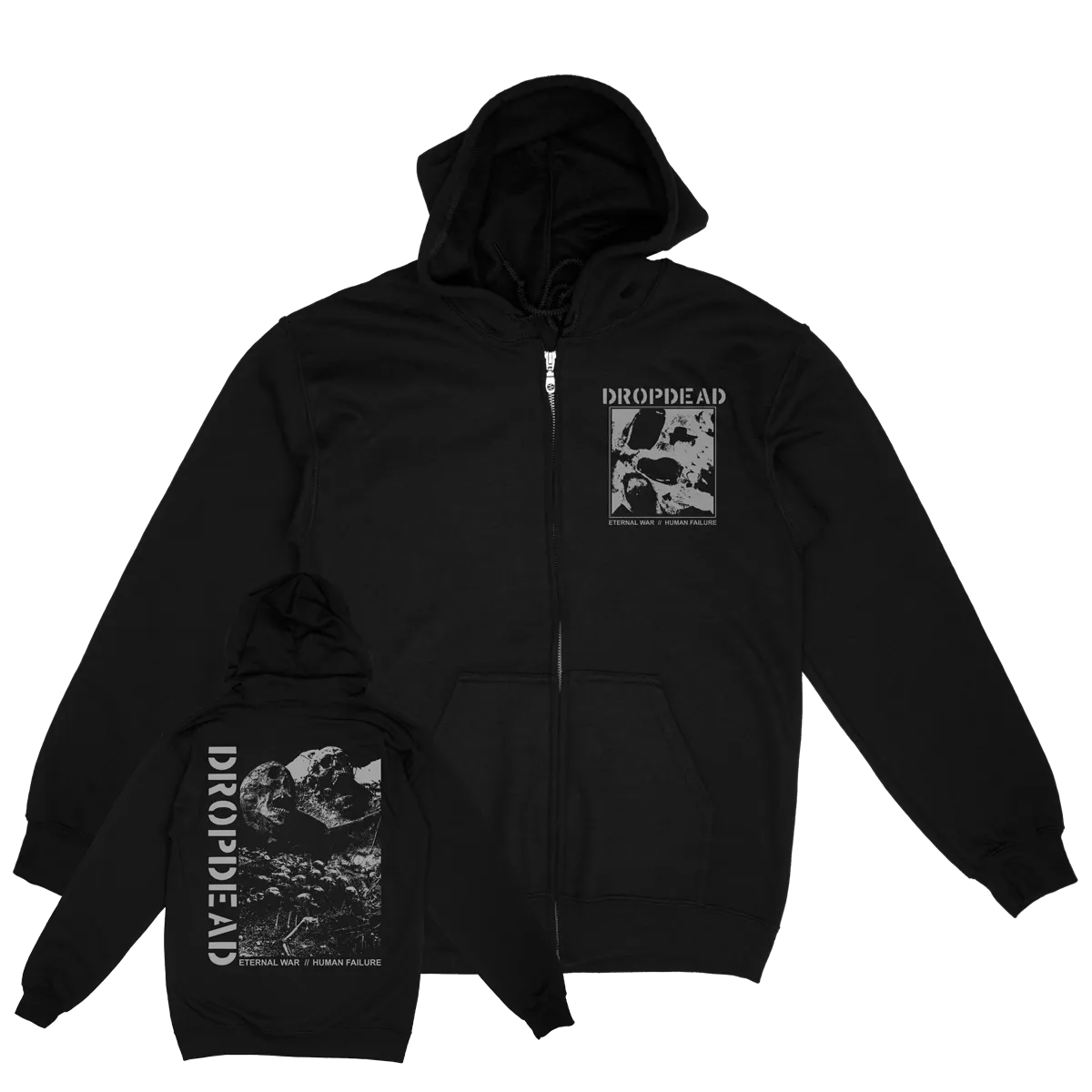 Dropdead "Eternal War" Black Zip Up