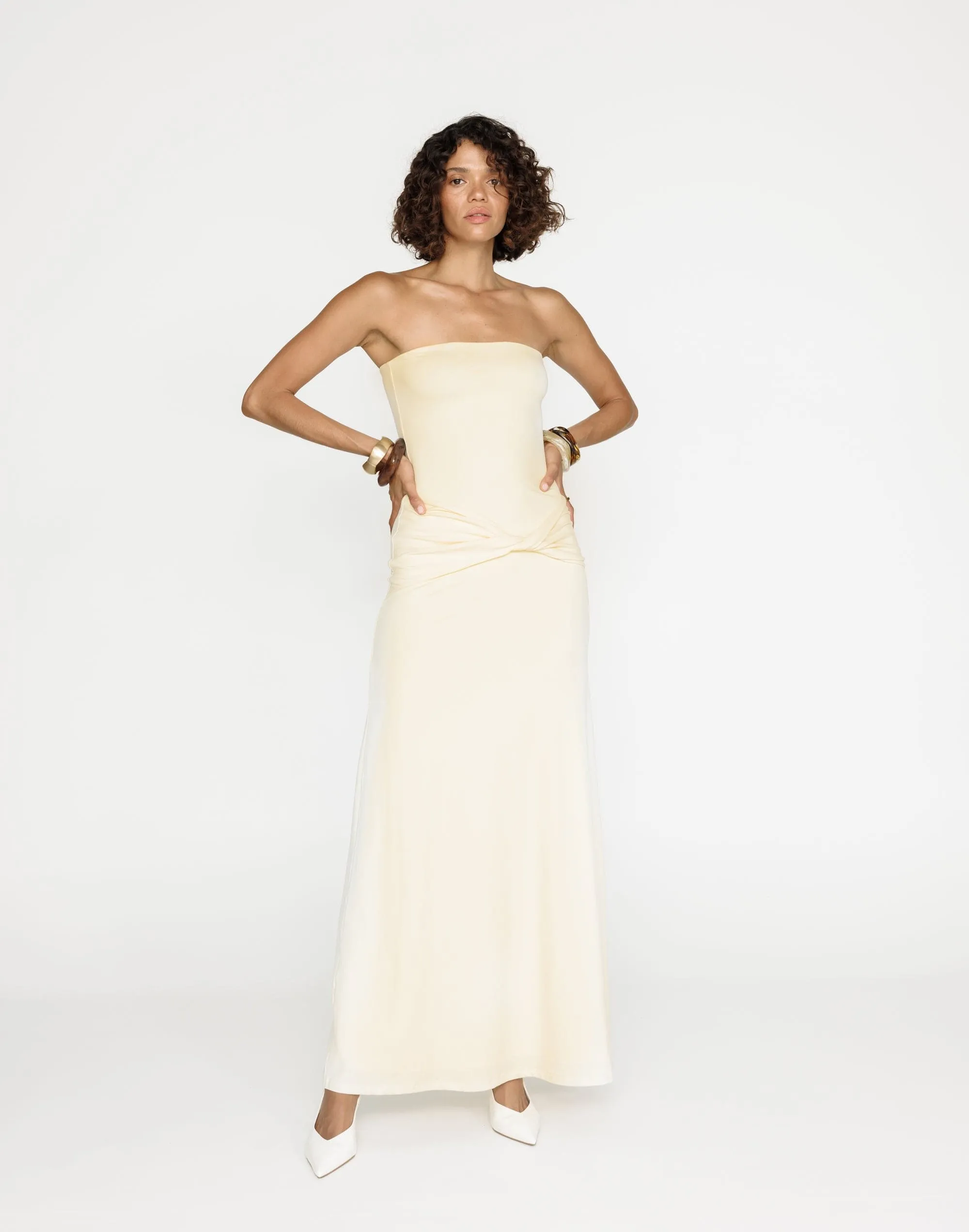 Edela Maxi Dress (Butter)