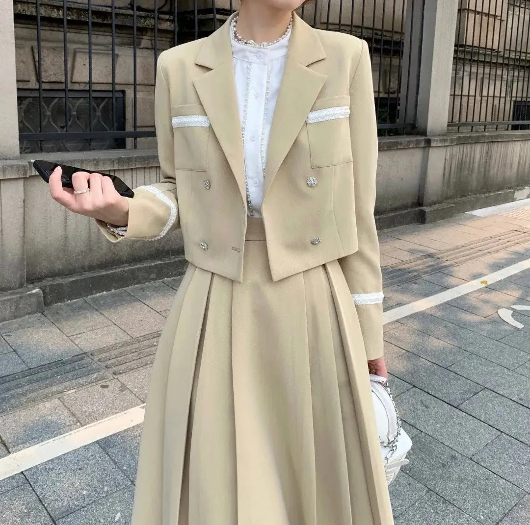 Fashion Age-reducing Temperament Small Men Shirts Skirts Women's Suits