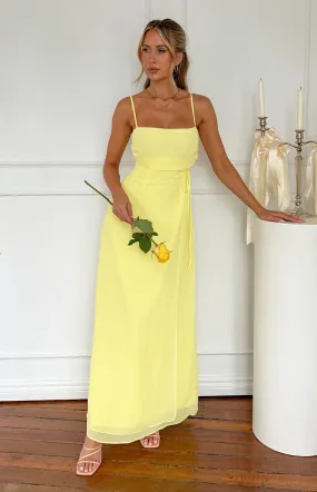 Flossie Yellow Maxi Sleeveless Dress