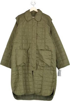 French Connection Olive Quilted Jacket M/L