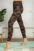 GLITTER CAMO PRINTED BUTTER SOFT LEGGINGS