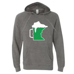 Green Beer Mug Minnesota Hoodie