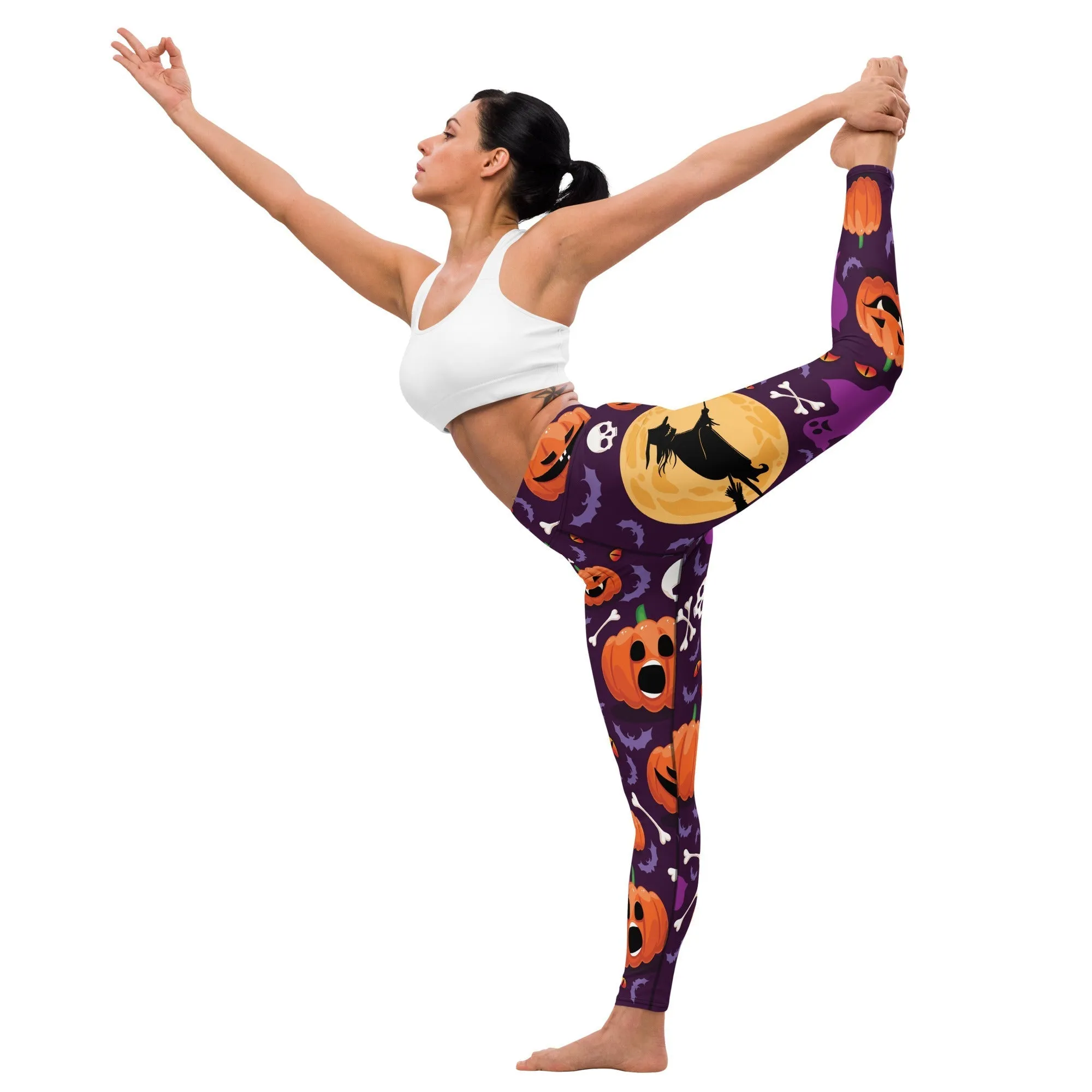 Halloween Witch Yoga Leggings