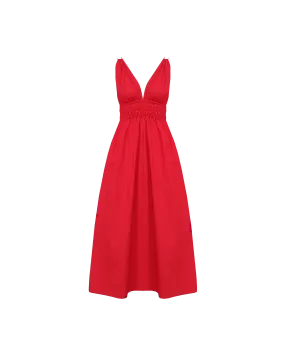 HERO MAXI DRESS CHERRY