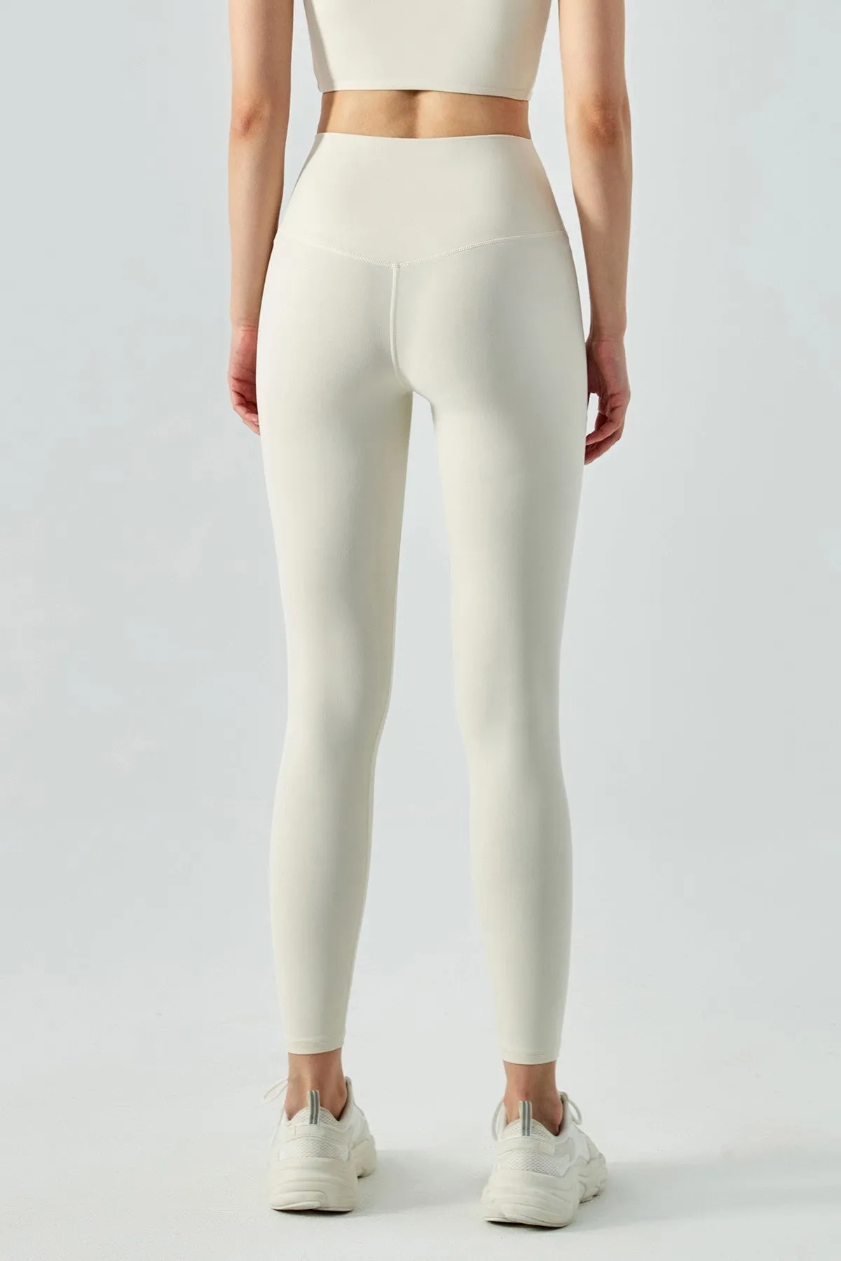 High-Rise No Front Seam Leggings