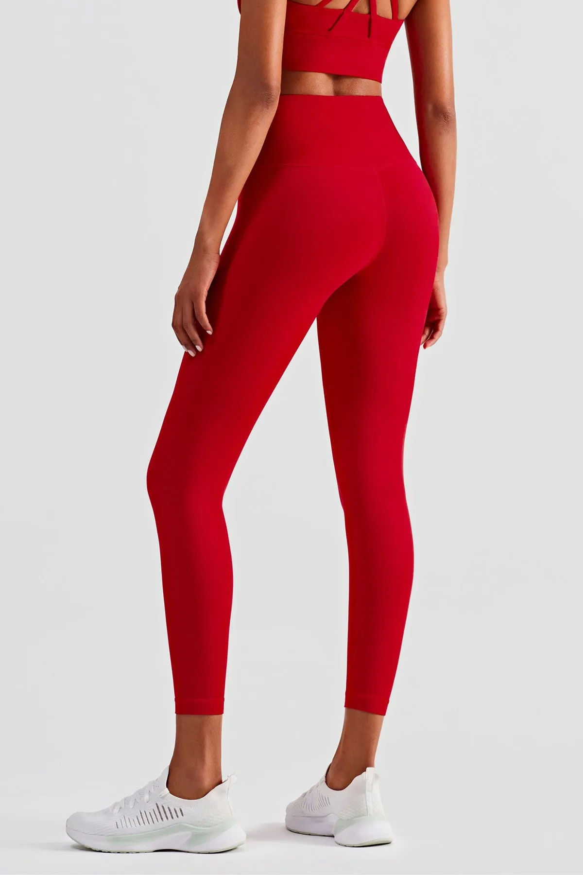 High-Rise No Front Seam Leggings