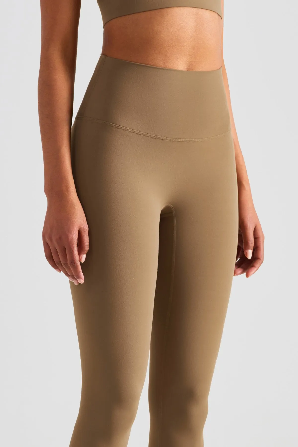 High-Rise No Front Seam Leggings