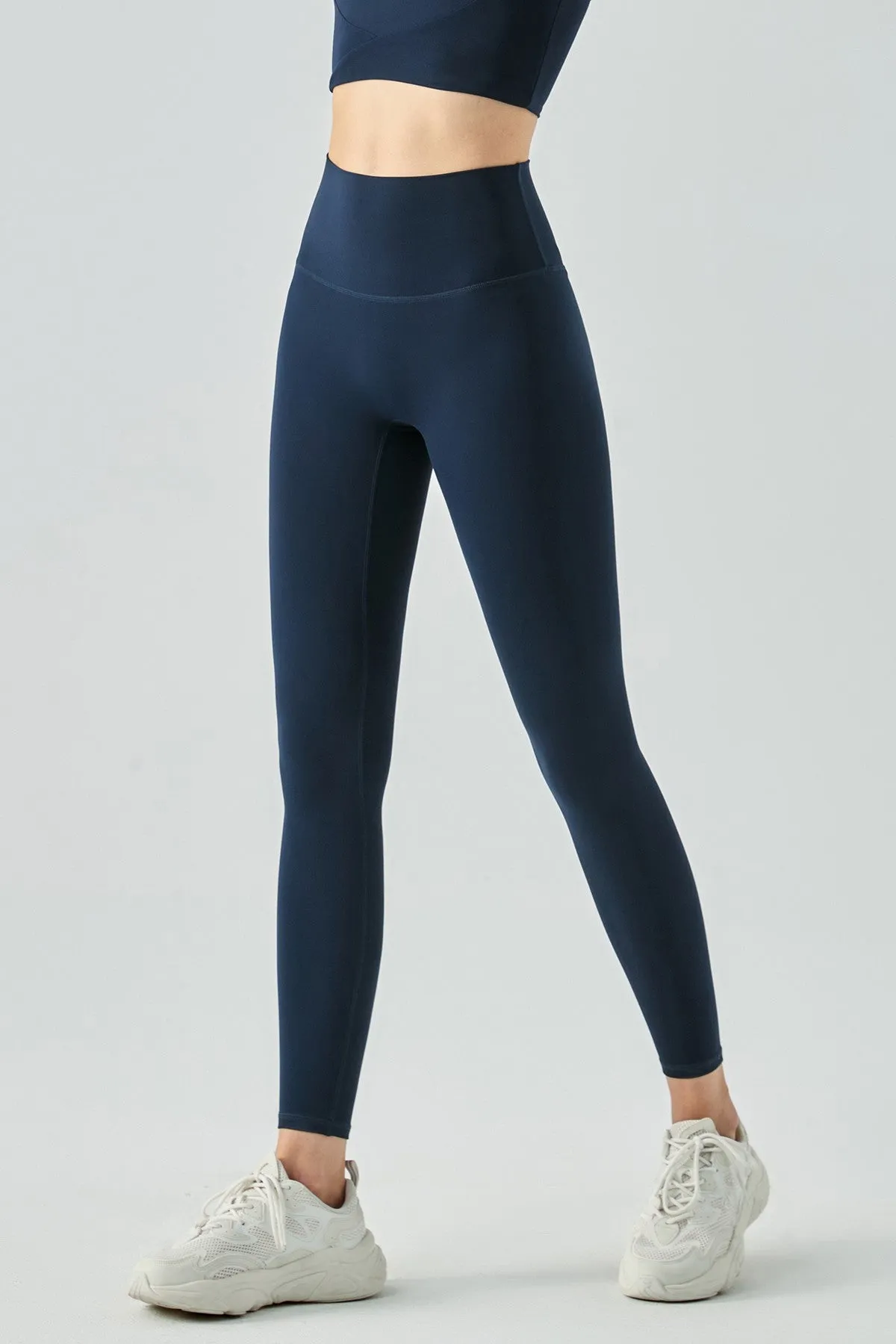 High-Rise No Front Seam Leggings