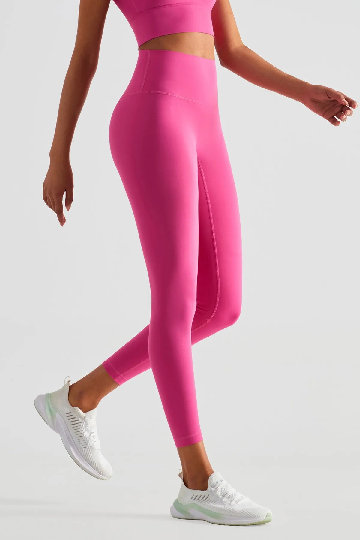 High-Rise No Front Seam Leggings