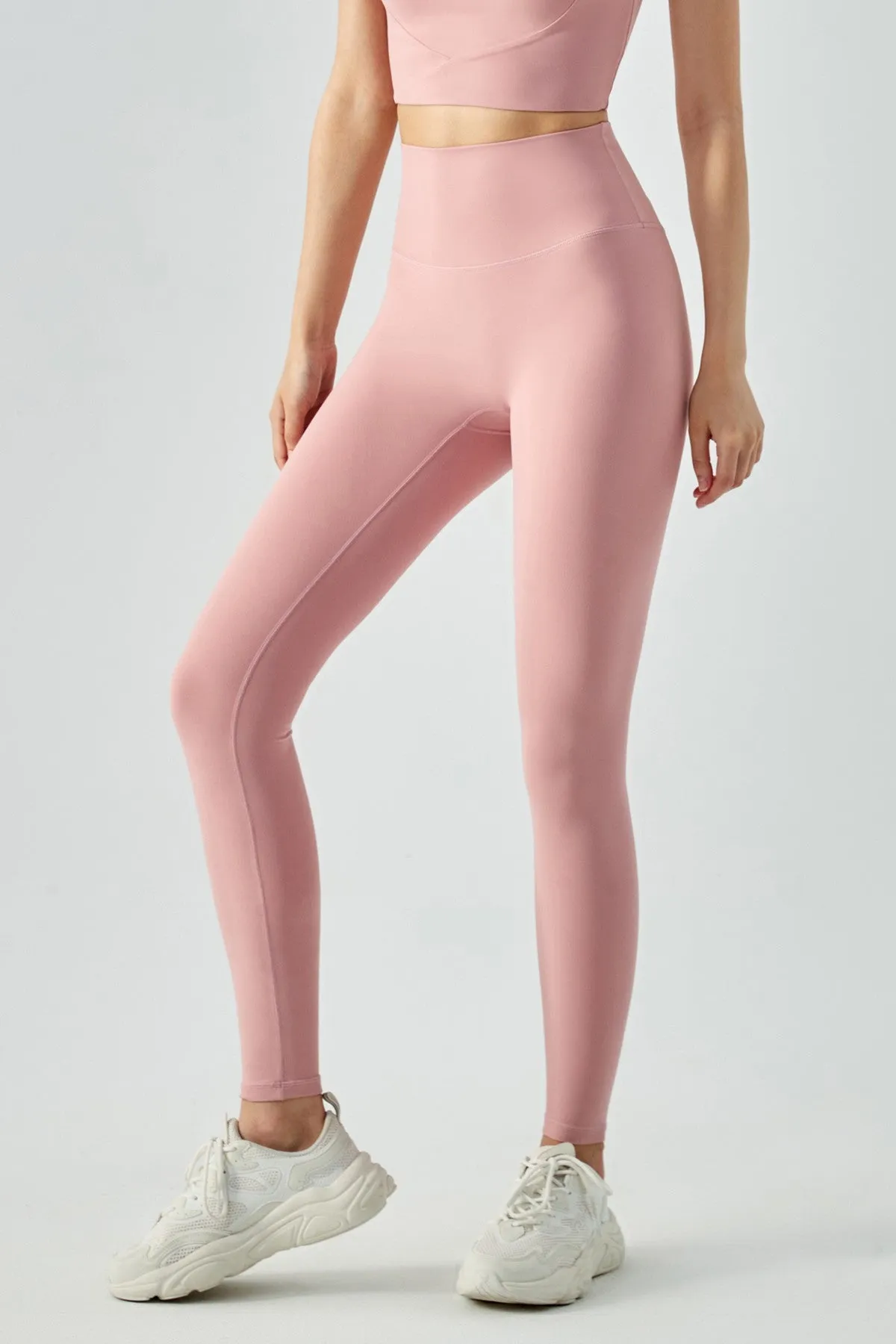 High-Rise No Front Seam Leggings