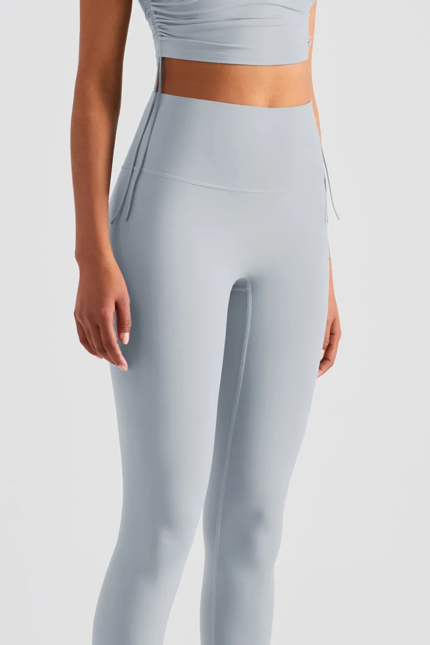 High-Rise No Front Seam Leggings