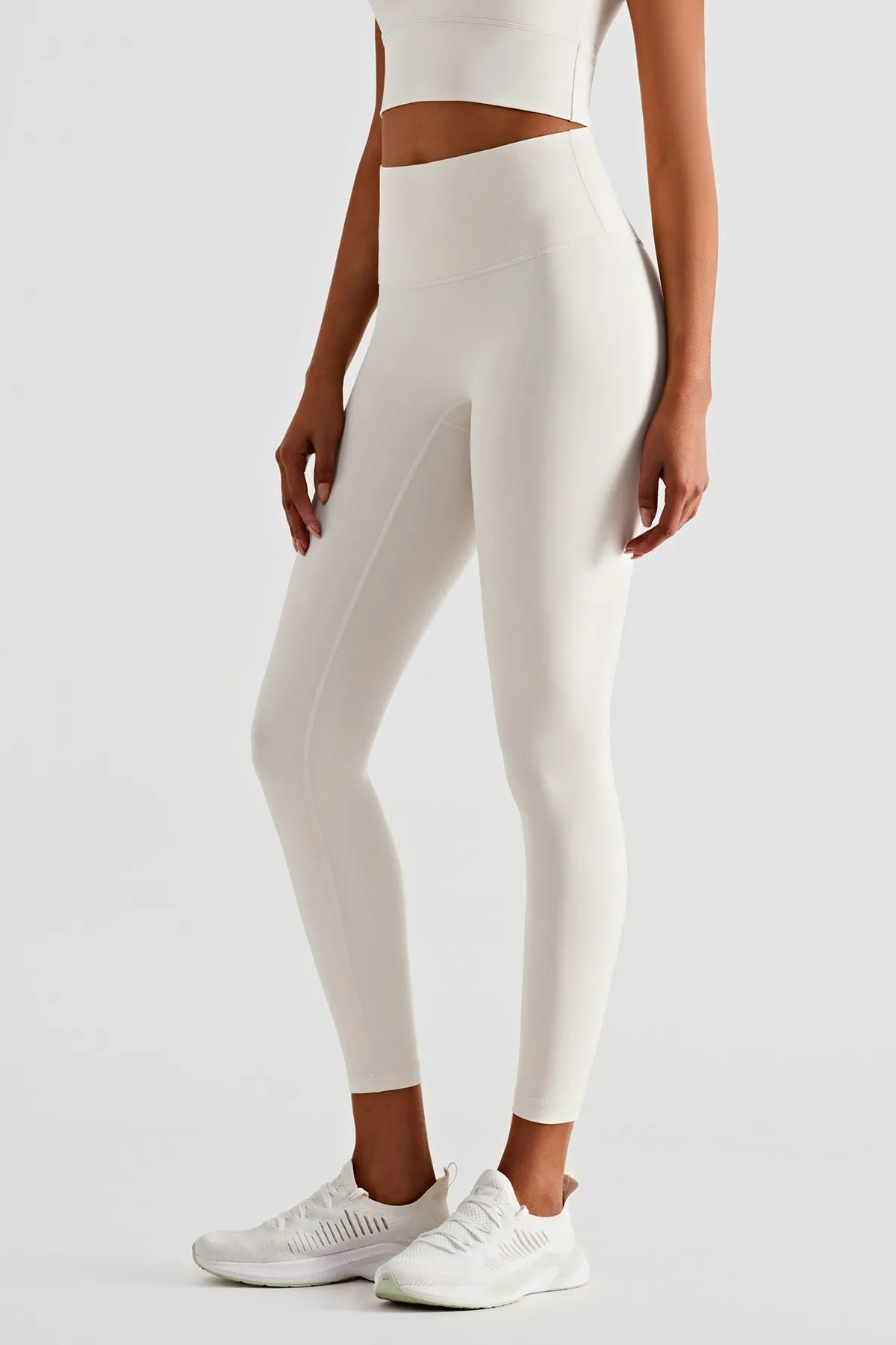 High-Rise No Front Seam Leggings