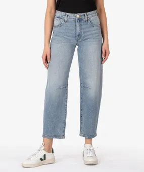 High Rise Slouchy Barell Straight Leg Denim