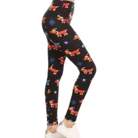 Holi-Dogs Print Leggings