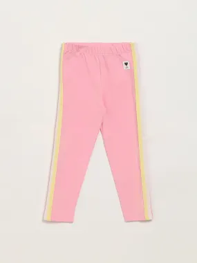 HOP Kids Pink Cotton Leggings