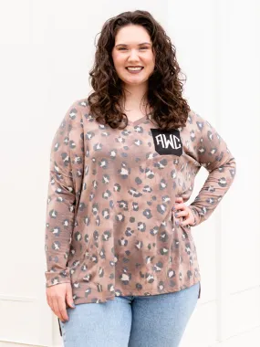 I Want To Break Free Leopard Top - Mocha