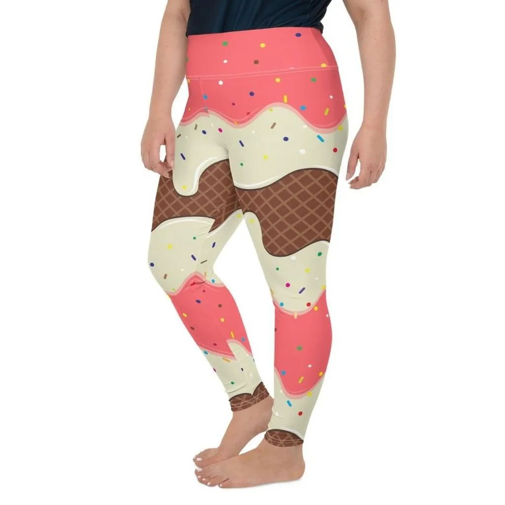 Ice Cream Plus Size Leggings