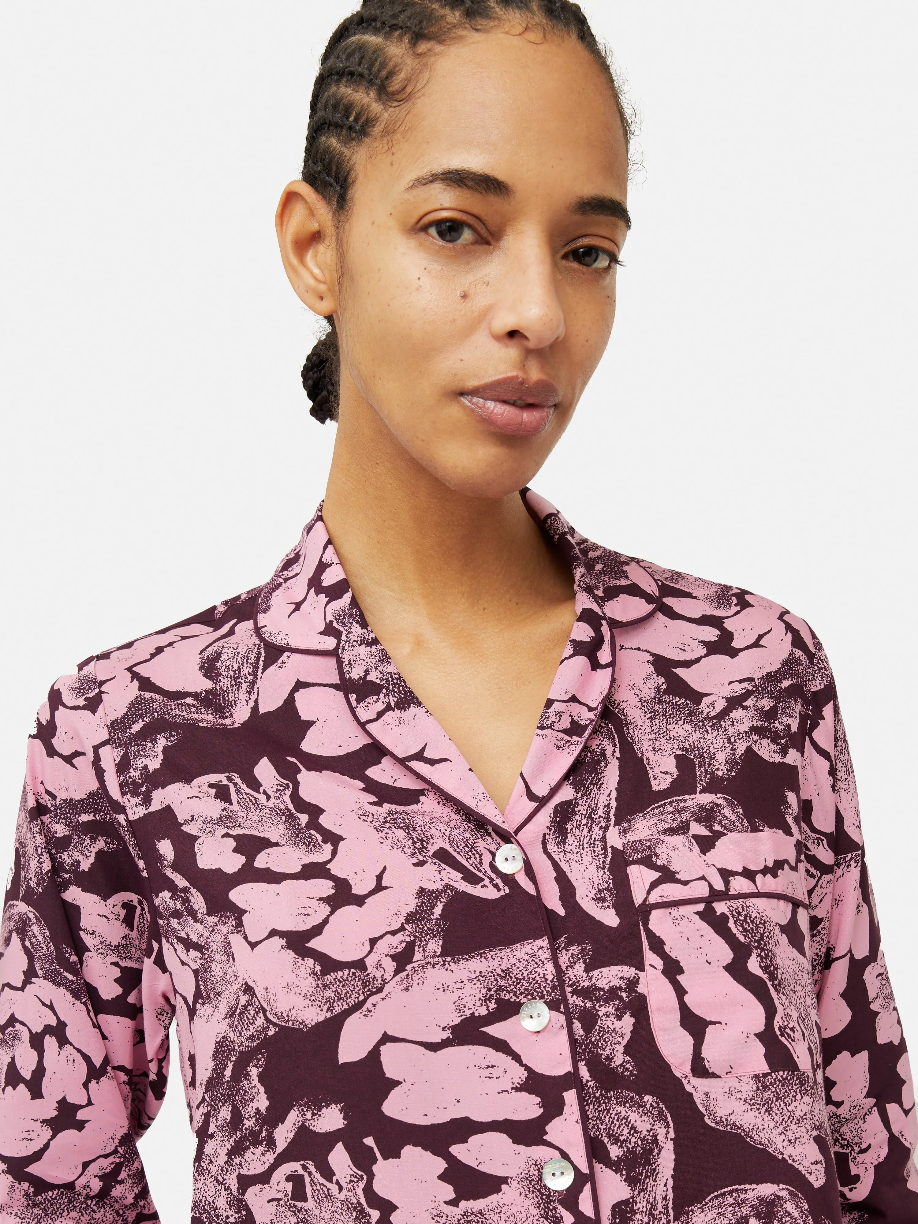 Ink Wave Modal Pyjama | Pink