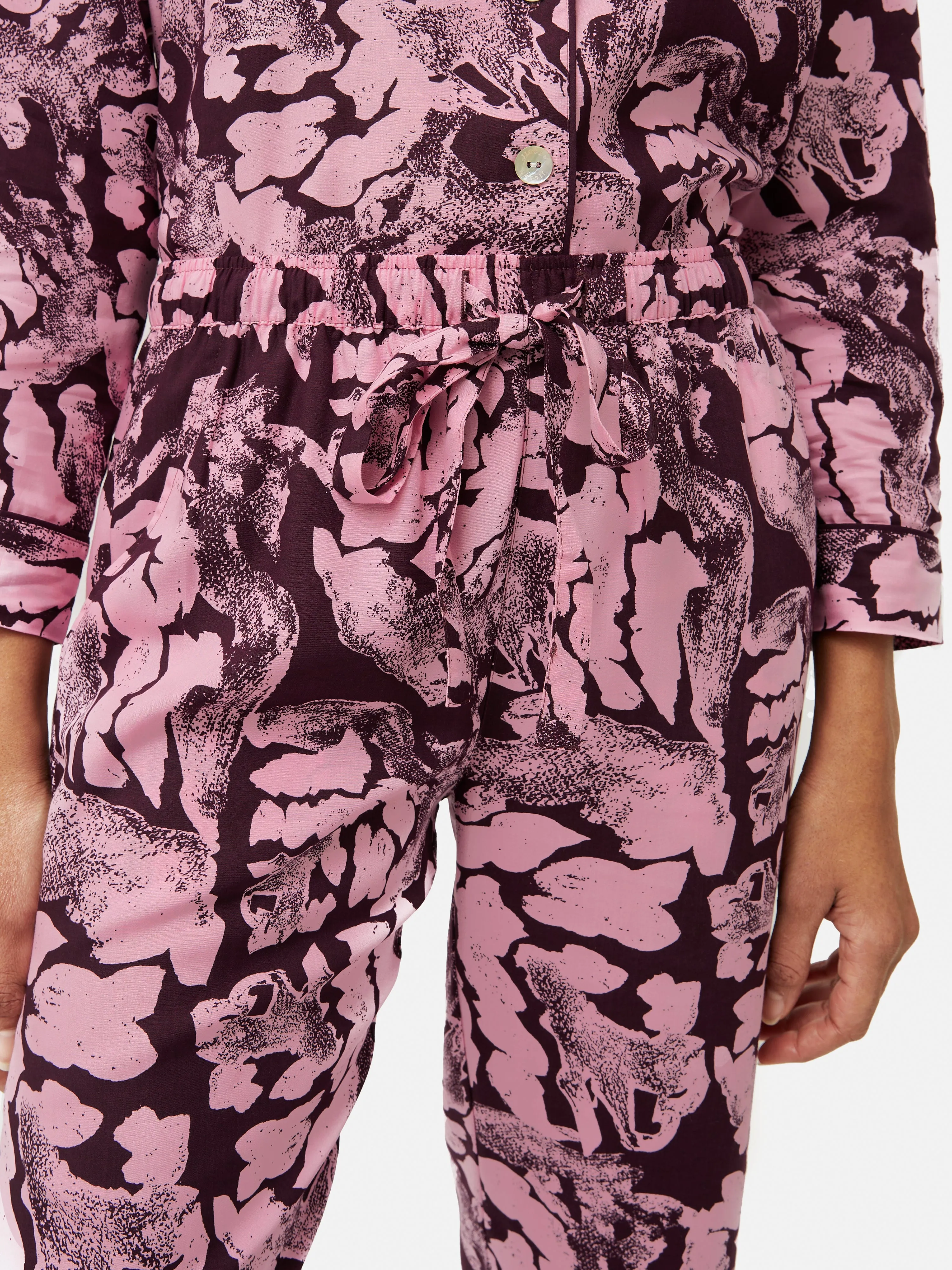 Ink Wave Modal Pyjama | Pink