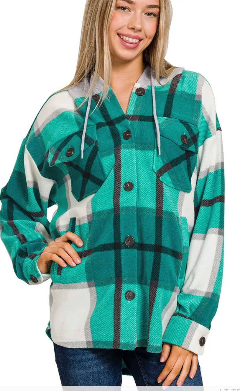 Jesse's Girl Hooded Shacket