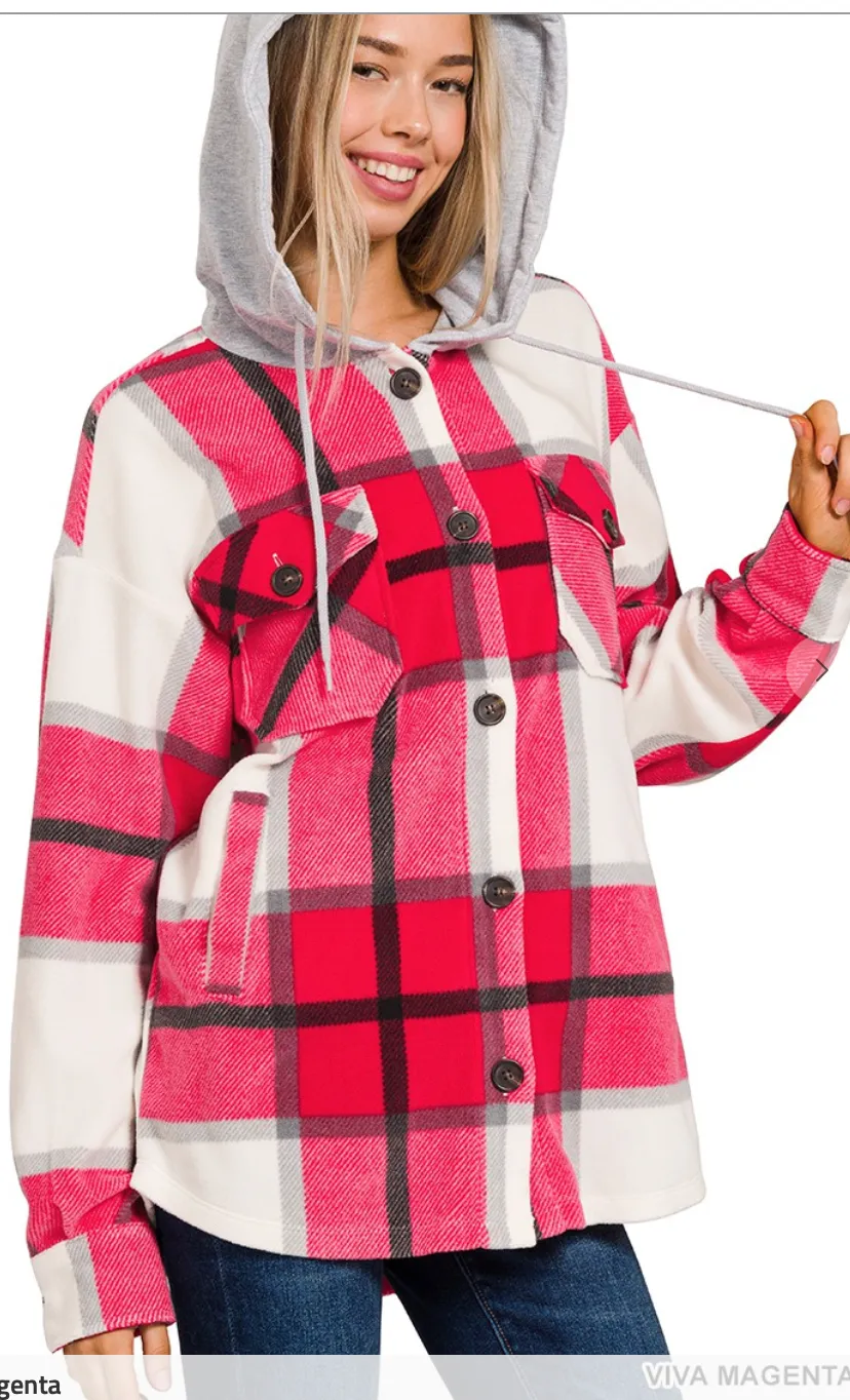 Jesse's Girl Hooded Shacket