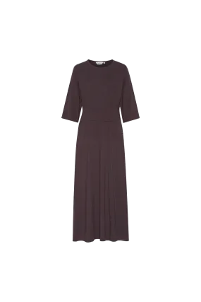 Jo Long Dress - Chocolate Plum