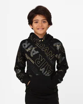 Jordan Kids' Holiday Shine Air Pullover Hoodie Black