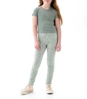 Kids Print Leggings Sage