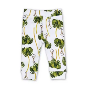 Lala Curio Leggings - Dancing Palms White