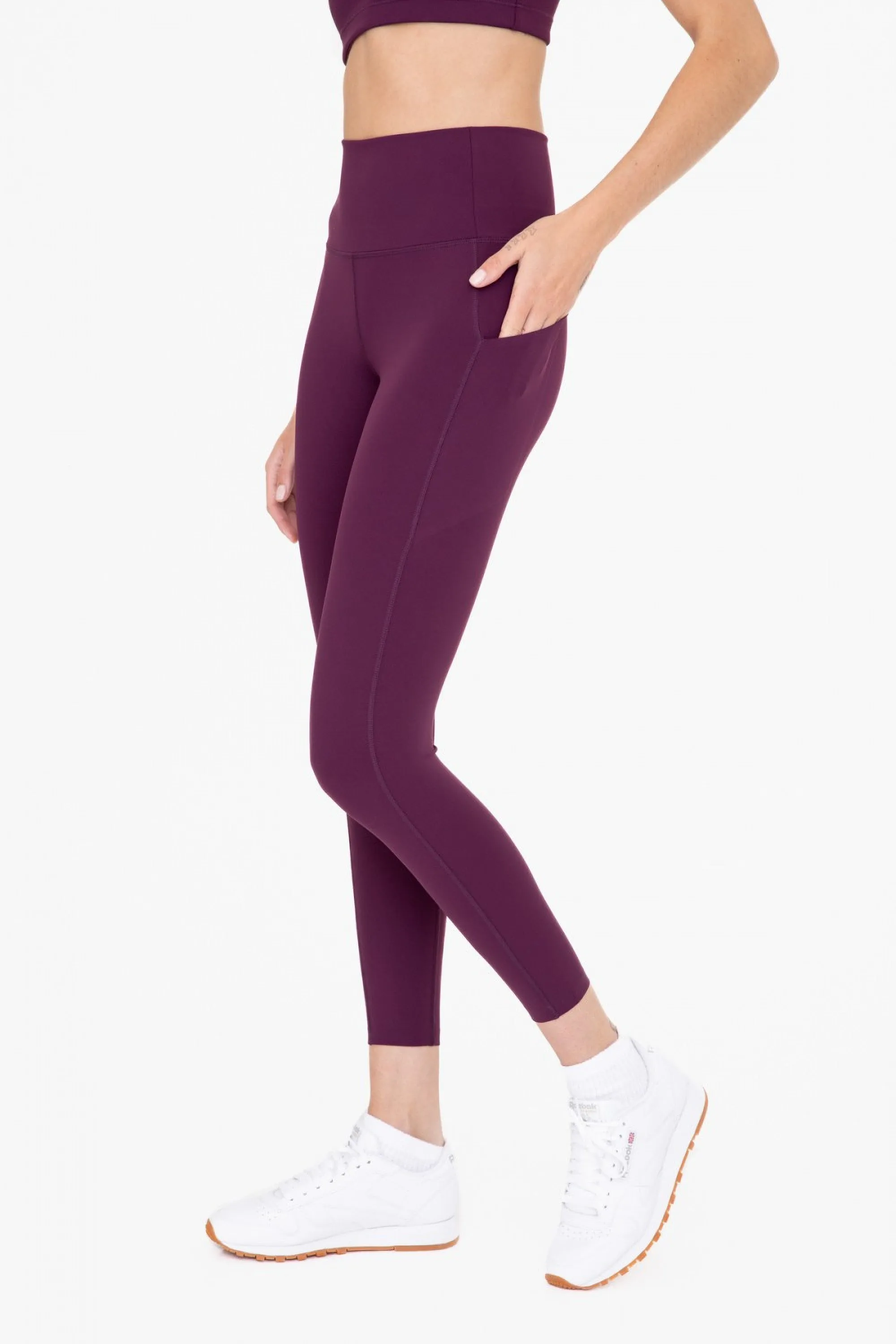 Laser-Cut and Bonded Essential Foldover Highwaist Leggings | Mono B - Final Sale