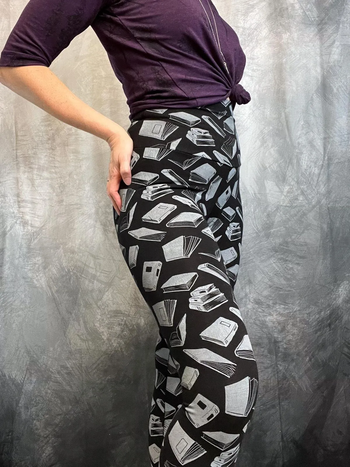 Leggings - Books Black