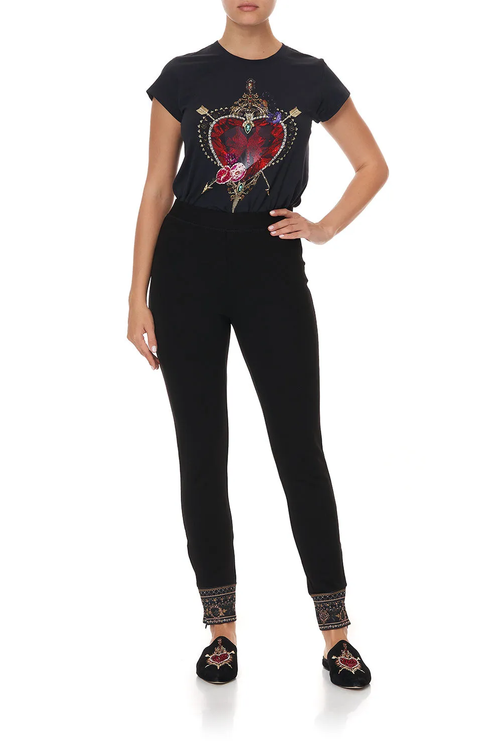 LEGGINGS WITH CONTRAST CUFF MIRROR MIRROR