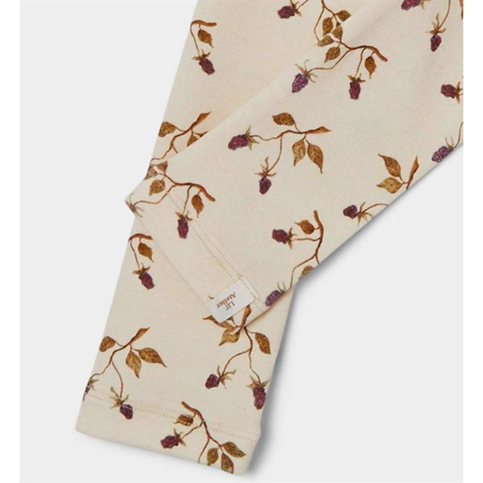 Lil'Atelier Turtledove/Berry Gaya Slim Leggings