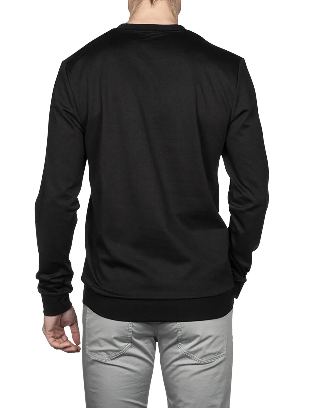 Logo Loungewear Sweatshirt In Cotton-Blend Piqué Black