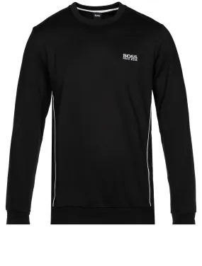 Logo Loungewear Sweatshirt In Cotton-Blend Piqué Black