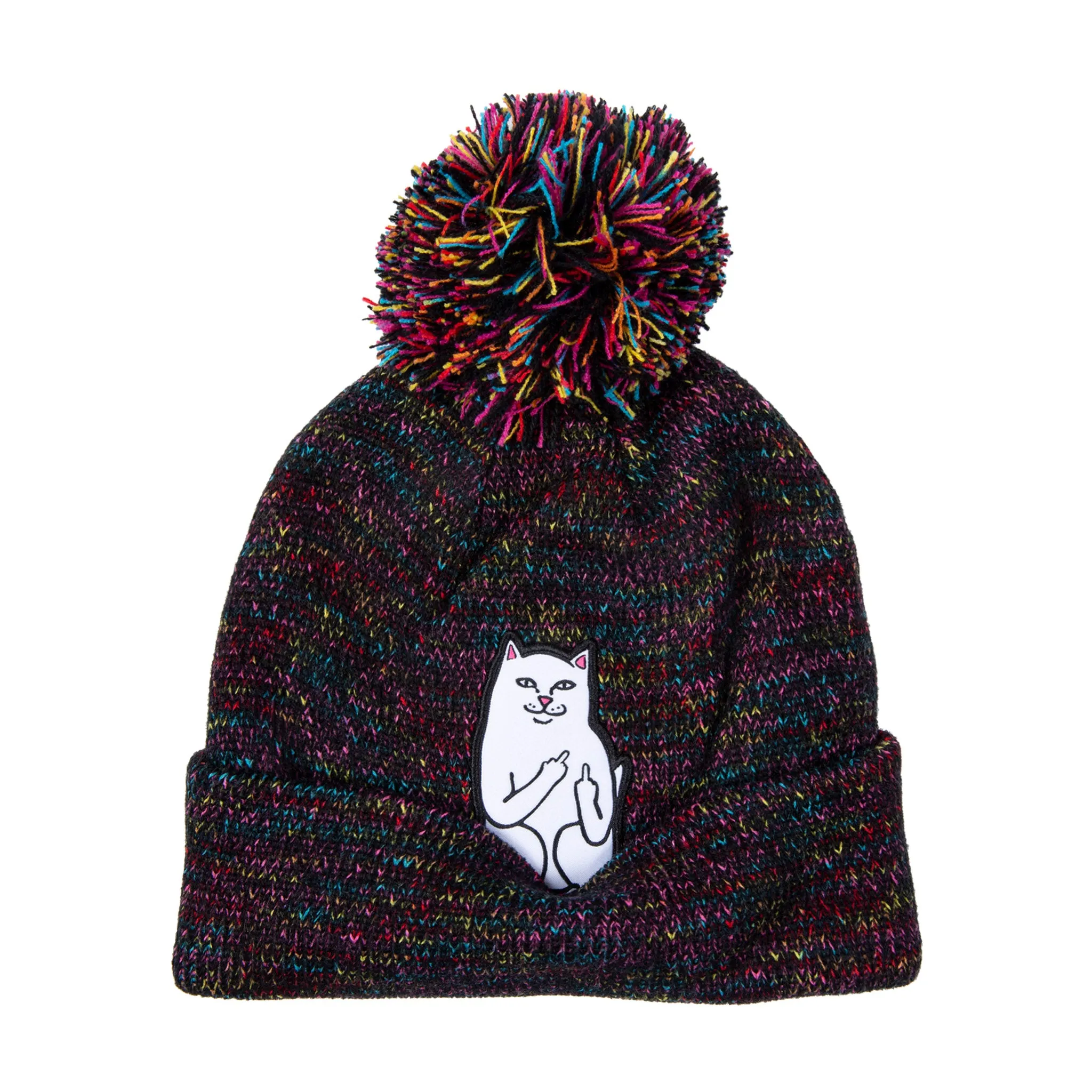 Lord Nermal Pom Beanie (Black Multi)