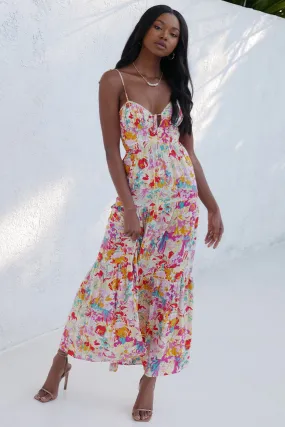 Lori multi colour maxi dress