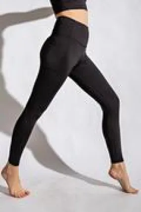 Lux Fabric Compression Full length Leggings W/Side Pocket