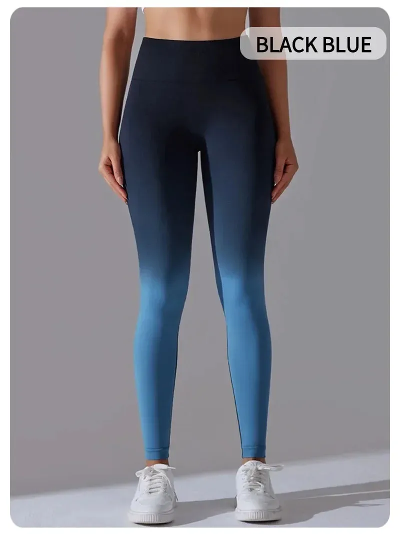 Lycra High Waisted Hip Lifting Leggings | Colorful