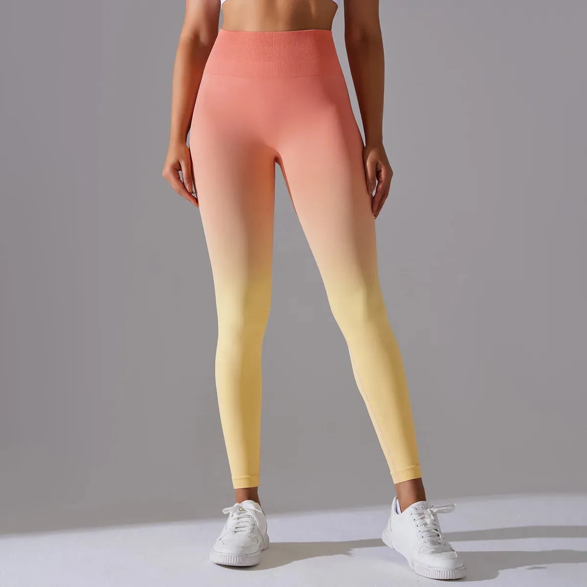 Lycra High Waisted Hip Lifting Leggings | Colorful