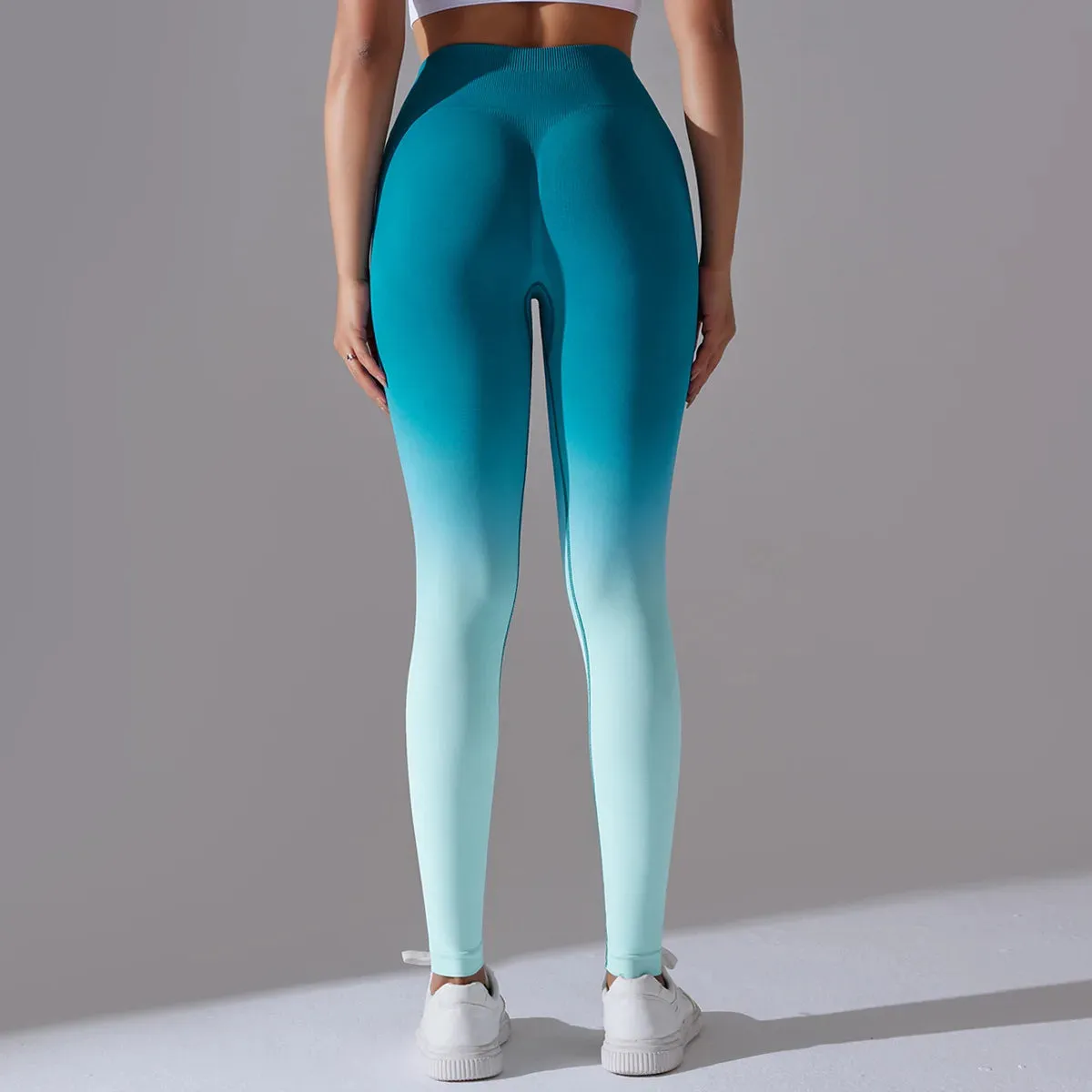 Lycra High Waisted Hip Lifting Leggings | Colorful